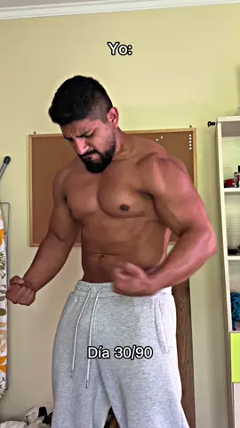 Así va mi cambio físico día 30/90 😤 #Fitness #gym #bodybuilding #viral