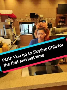POV: you go to @Skyline Chili for the first and last time. I was extremely excited to try this place but from entering to leaving it was the worst experience I’ve had eating anywhere in my life. I was not greeted and the couple after me was immediately warmly greeted by the whole staff and asked if they were eating in or ordering to-go. The person taking my order looked like she was being forced to do her job and didn’t even ask if I wanted a drink; her whole demeanor was unwelcoming and rude. She never asked if I was eating in or getting to-go. I felt rushed and couldn’t even ask for suggestions or recommendations. When I asked the person who ignored me and attended the couple after me, why I my food was boxed and I wasn’t  asked if I was eating in, she stated “miscommunication”.  assuming I was an uber driver… I wanted to say something but I kept my demeanor the whole time, I even tipped on the kiosk when paying. The food was very low quality and I never waste food and always clean up. Something inside of me was really uncomfortable and for the first time in my whole life I just walked out. #fyp #pov #raybanmeta #anxiety #mensmentalhealth #solo #Foodie 
