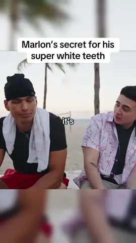 Marlon reveals the secret for his teeth! #gurunanda #marlon #teethwhitening 