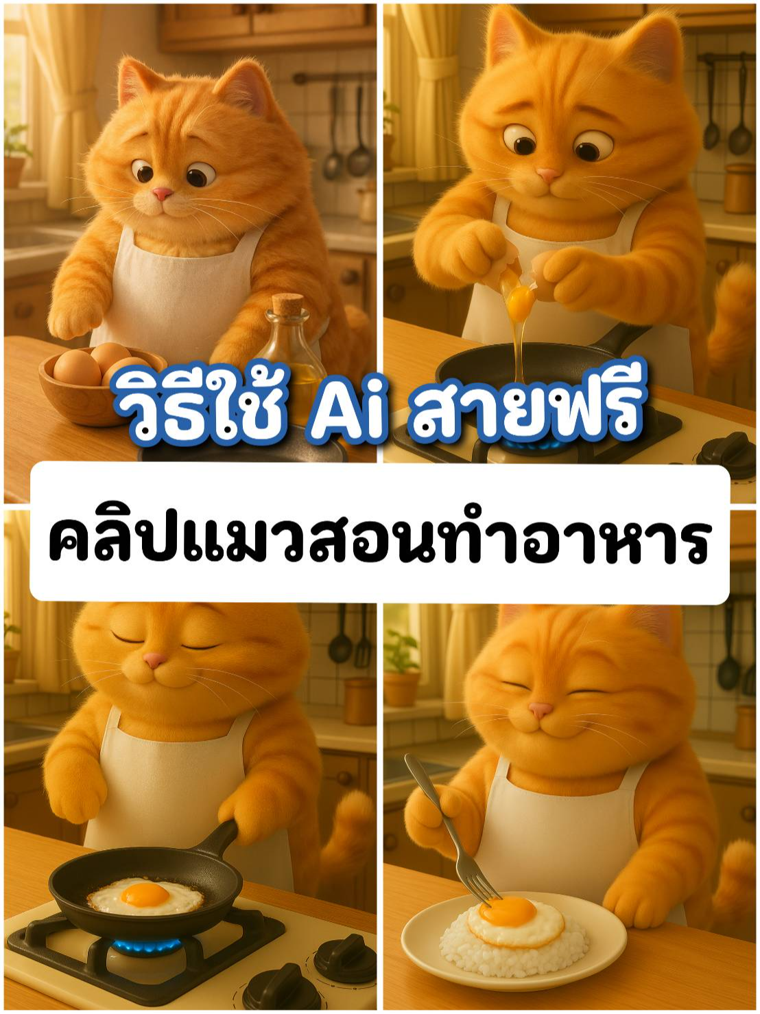 วิธีใช้ Ai สายฟรี สร้างคลิปแมวสอนทำอาหารน่ารักๆ #ai #Ai #สายฟรี #สายฟรีถูกใจสิ่งนี้ #สร้างการ์ตูน #ความรู้ #การ์ตูนai #การ์ตูน #สอนใช้aiเพื่อการตลาด #สอนใช้aiเพื่อการศึกษา #สอนใช้aiช่วยทํางาน #สอนใช้aiเพื่อการทํางาน #aiเพื่อธุรกิจออนไลน์ #สอนใช้aiสําหรับคนเริ่มต้นไม่มีพื้นฐาน #สร้างรายได้ #aiสร้างรายได้ #สร้างรายได้จากtiktok #chatgpt #gemini #googleaistudio #coplot #catlover #แมว #แมวน่ารัก #แมวอ้วน #แมวส้ม