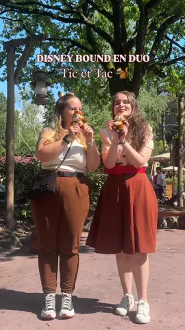Disney Bound Inspiration pour un duo : Tic et Tac 🐿️ C’étaient des personnages assez évidents pour @Melyblondiebear et moi, mais on avait pas encore fait ce duo 😱 Des couleurs simples, des petites peluches reçues la même semaine par Mely… et c’était parfait 🙌 Et vous, vous avez déjà fait ce duo en Bound ?  #disneybound #disneyfan #ticettac #disneylandparis