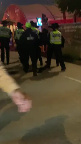 6 officers 1 guy carried out of stampede Simple Plan concert  #simpleplan #concert #stampede2025