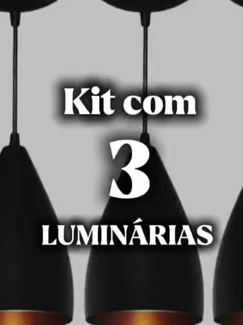 💡✨ Kit 3 Pendentes Vegas – Iluminação com Estilo e Sofisticação! ✨💡 Dê um toque moderno e elegante aos seus ambientes com o Kit de 3 Pendentes Modelo Vegas! Com design clean e estrutura em alumínio, é a escolha perfeita para compor salas, cozinhas, escritórios e muito mais. Comenta EU QUERO para garantir o seu siga comente e compartilhe. #shopee #euquero #decor
