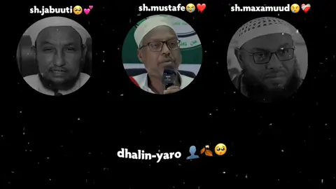 dhalinyaro 😢🤌🏾👤🍂#sheikh_mustafe_xaaji_ismaacil_haaruun #sheikh_xuseen_cali_jibuuti #sheikh_maxamuud_maxamed_xalliike #ukhtii_riitaa😩💗 #lovemyself 