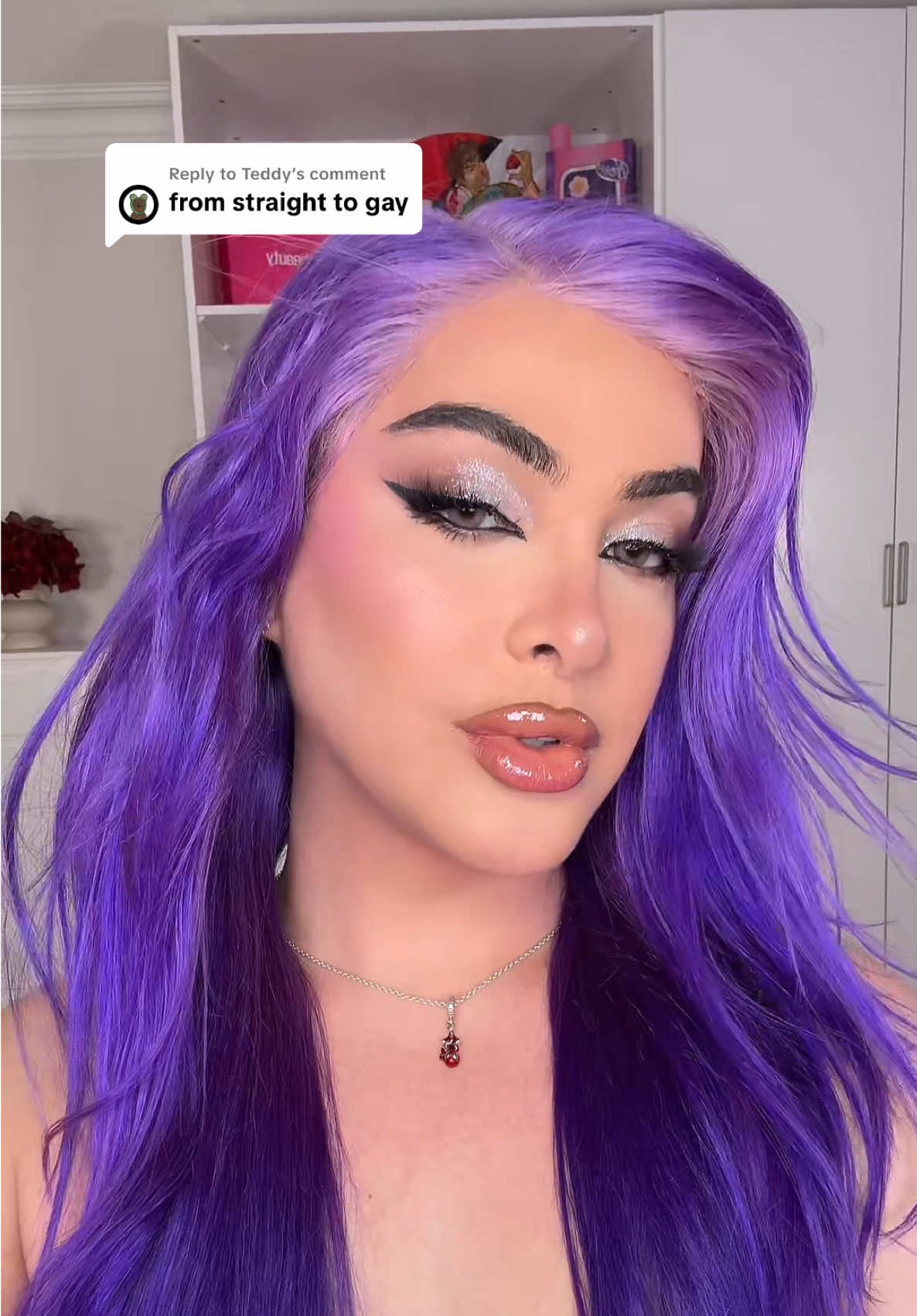 Replying to @Teddy from straight to gay makeup tutorial 😂😂💅🏼🌈  Jokes aside, I love doing this really heavy underpainting to get my perfect foundation base 🥹 @SHEGLAM grip primer & contour stick @Makeup Revolution skin silk foundation  @e.l.f. Cosmetics camo concealer @BEAUTY BAY blush  #makeuptransformation #nonbinary #genderfluid #dragmakeup #makeuphacks 