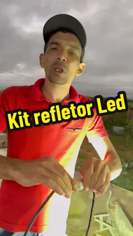 #TikTokchegou kit refletor Led holofote