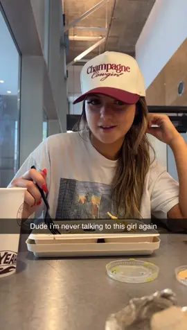 getting food with the pick me girl: