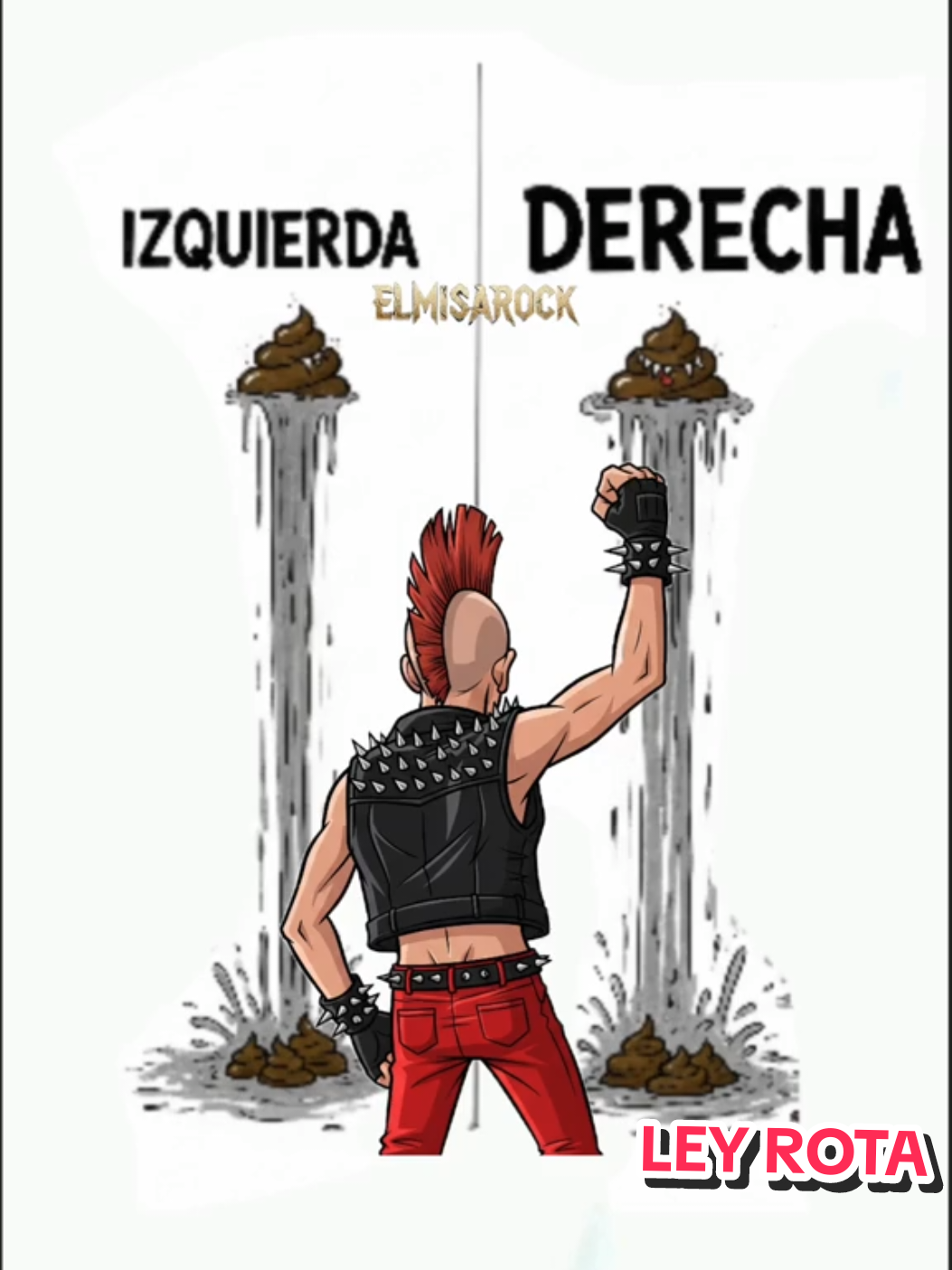 Pero no hice caso y me encontré que en el poder solo hay puros hijos de perraaaa... #leyrota #punk #elmisarock #lasrolasdelrock #conlospelosbienparados #mivicioelrockandroll 