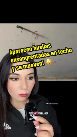 Vive solo en su departamento y huellas color 🩸 aparecían en su techo y paredes y lo peor, se movían las huellas conforme iba pasando el día 😳 #terror #terrorifico #huellas #misterio #sobrenatural #fantasma #historiasdeterror #paranormal #fyp 