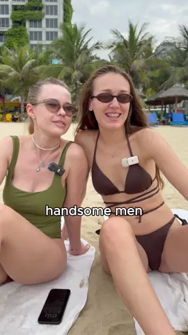 I interviewed Russian travelers on a beach in Vietnam. They were incredibly friendly and kindly let me film them—thank you for your cooperation!