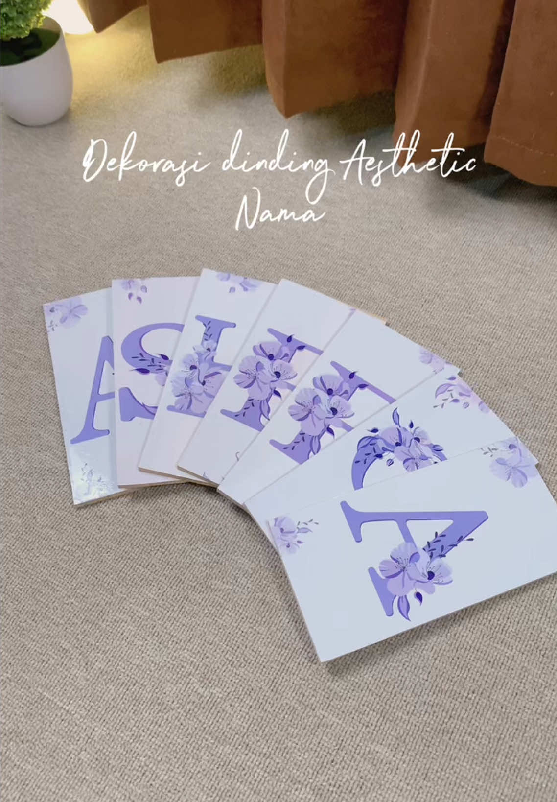 Membalas @vika barang sesuai gambar yaa,aslinya cakep bnget nih,cara order • tambahkan keranjang • pilih abjad > pilih banyak jumlah abjad yang dipesan  yuk chekout sekarang  #dekorasikamar #pajangandinding #walldecor #fyp #foryou #foryoupage 