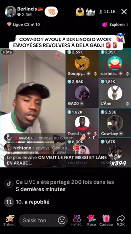 Cow boy avoue à berlinois qu’il a envoyé ses revolvers 🤣🤣 🚨🚨🚨 @Berlinois🇩🇪 @Cow-boy #pourtoi #pourtoii #fyp #foryou #imitation #live #humour #drole #berlinois #berlinois🇩🇪 #messi #leomessi #viral 