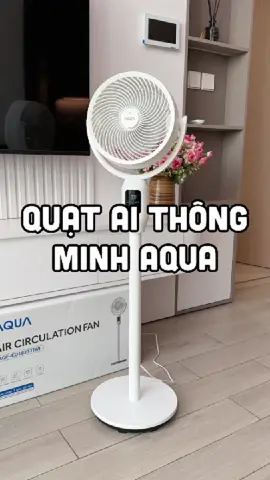 Đây là quạt điều khiển giọng nói Aqua AI ED1823T, dùng không cần chạm tay, gió mát êm dễ ngủ và xoay 2 chiều mát đều cả phòng, mọi người tham khảo ở giỏ hàng mình có ghim trong video nha 🌀🛒 #quatdungaiaqua #quatdienAIaqua #aqua #namoinam