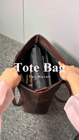 Totebag murah berkualitas, kelihatan mahal padahal murah banget, mana muat banyak lagi #totebag #tasmurah #totebagaesthetic 