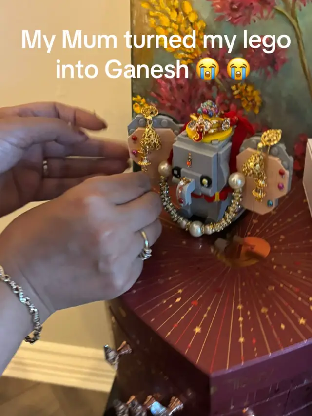 woke up to this 😀 #fyp #lego #ganesh #hindu #om 