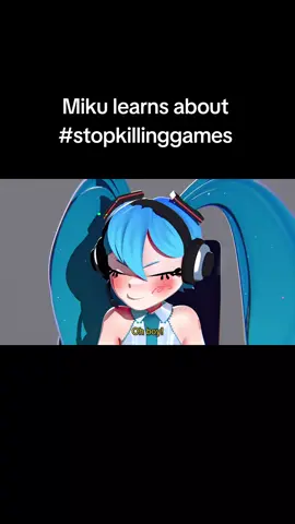 Miku learns about #stopkillinggames  #animation #hatsunemiku #blender #3d 