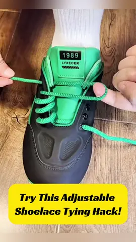Try This Adjustable Shoelace Tying Hack! #shorts #LifeHack #shoelacestyle #smarttips #dailyhack