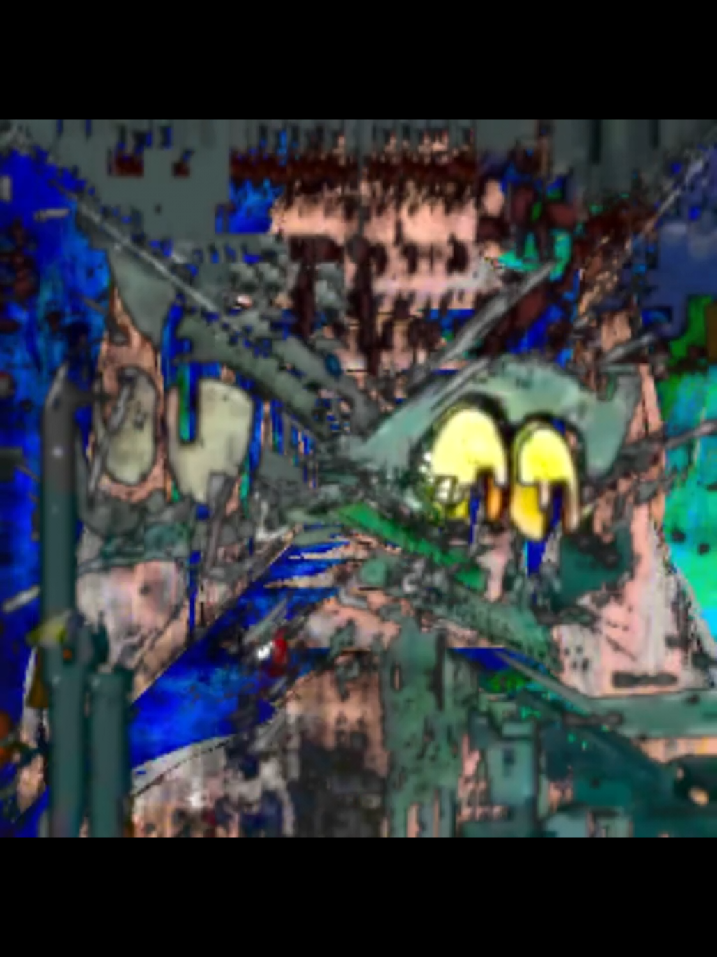 Squidward dynamic #spongebob #glitchart #meme #memes #music