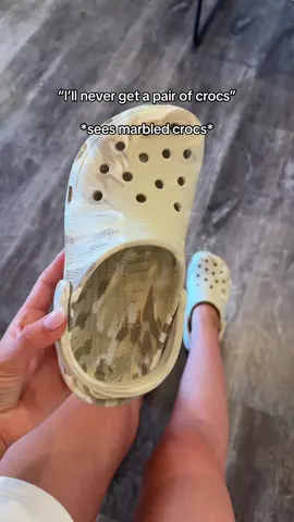 As a neutral girl, I LOVE these #marbledcrocs #marblecrocs #crocs #womenscrocs #menscrocs #crocs4life 