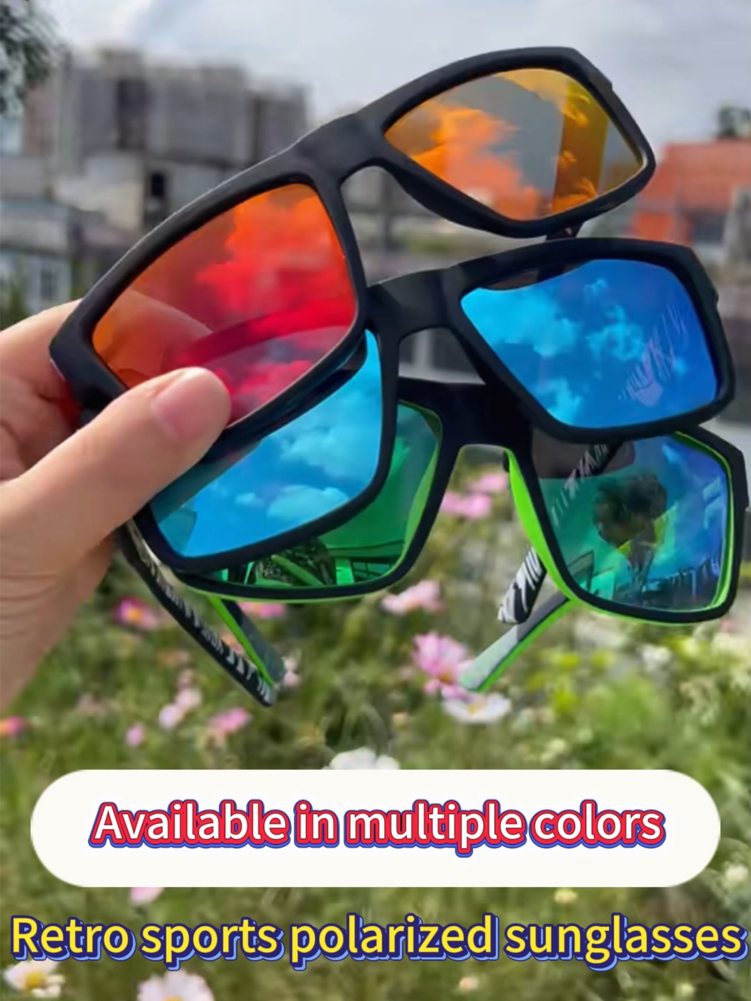 This retro sports sunglasses polarized sunglasses must be recommended to you!#tiktok #foryou #fyp #accessories #sunglasses #Summer #sun #men