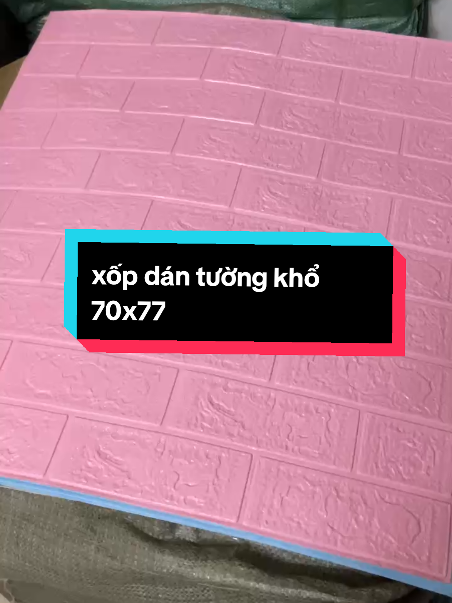 xốp dán tường giả gạch khổ 70x77cm dày 2mm ạ😘🤭#trending #xuhuong #hottrend #tiktoklive #livehighlights #nhadep 