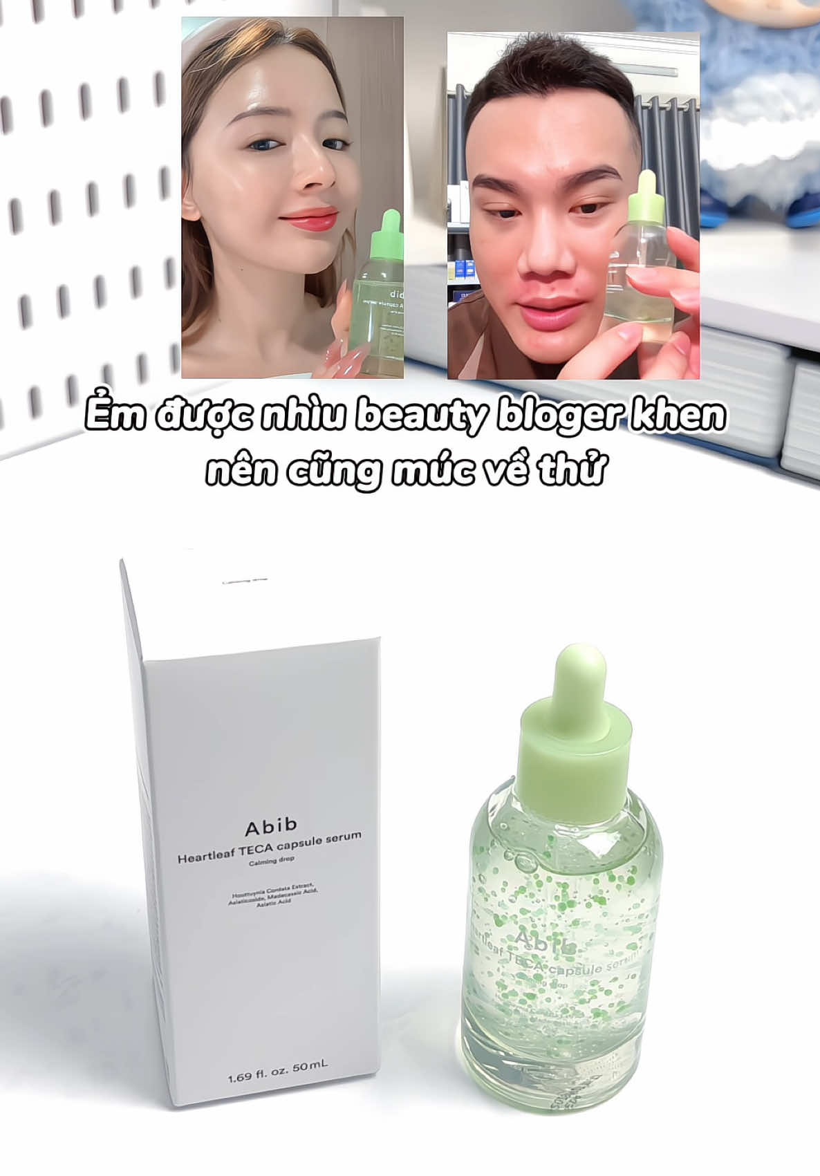 da mụn, da kích ứng tham khảo thử em Serum này nha 🫰#Abib #abibvn #serumabib #serumabibxanh #serumviennangdiepca #serumlamdiudagiamkichung #muataitiktokshop #chamsocda #skincare #trending #unboxing #viral #xuhuong #fyp 