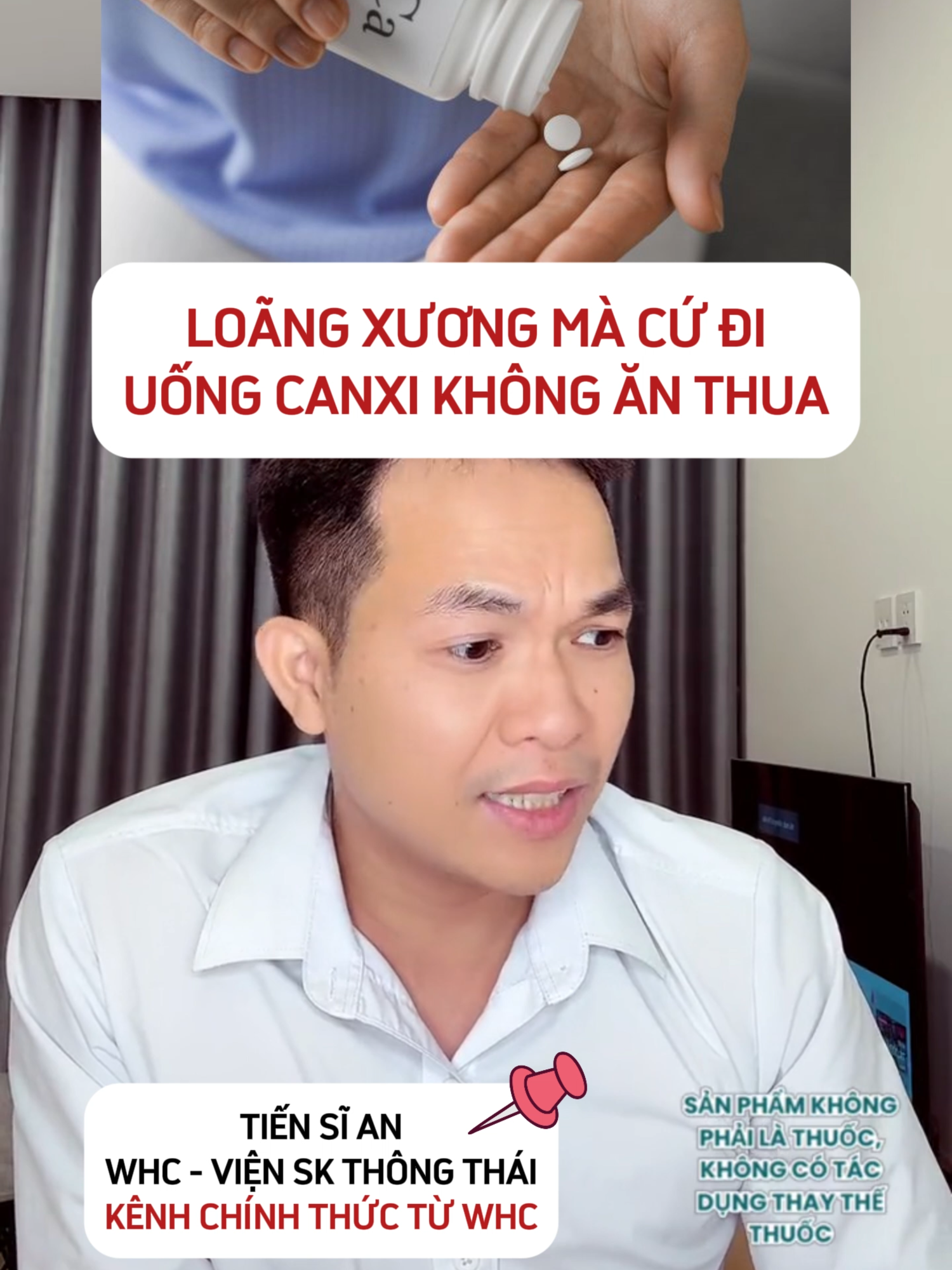 Loãng xương mà cứ đi uống Canxi không ăn thua #tsdsngocan #duczohar #whcsktt #songkhoe247 #canxi