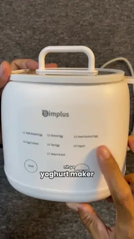Alat pembuat yogurt, yogurt maker dari simplus multifungsi bisa untuk rebus telur, steam & boil #steam #yogurtmaker #yoghurtmaker #simplus #yogurt #yoghurt 