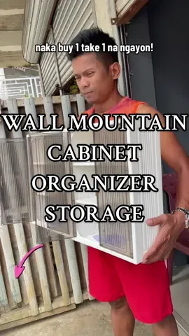 naka buy 1 take 1 na ngayon ang WALL MOUNTED CABINET ORGANIZER STORAGE na ito!. #wallmountedorganizer #wallmountedcabinet #organizer 