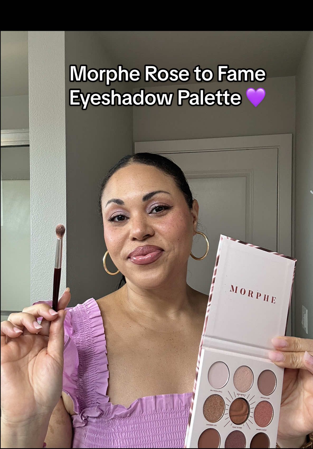 love playing with new eyeshadows! I have neutral undertones but the shades I used are definitely leaning more cool toned. what do we think?!🎨💜 @Morphe Cosmetics  #morphe #eyeshadow #makeuptips, #beauty #makeup 