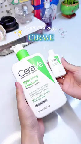 Sửa rửa mặt CeraVe dịu nhẹ quốc dân là đây ✨ #suaruamat #cerave #skincare #viral #xuhuong #unboxing 