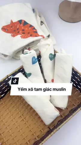 Yếm xô muslin JUBON  Siêu mềm - giữ ấm tốt phần cổ và ngực bé  Set 5 chiếc siêu xinh cho mẹ lựa chọn ✨  #jubon #yemmuslin #yemchobe #yemtamgiacchobe #yemtamgiacxomuslin #yemtamgiac 