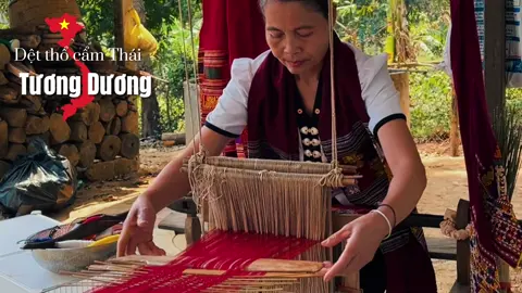 Dệt thổ cẩm dân tộc Thái #nghệan #TuongDuong #xuhuong 
