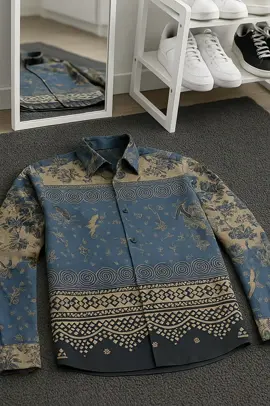 kemeja Batik pria lengan panjang terbaru motif godong gedhang size M L XL XXL Batik Slimfit Katun Nyaman#batikprialenganpanjang #batikpria #batik #batikindonesia #bajubatik #foryou #ia 