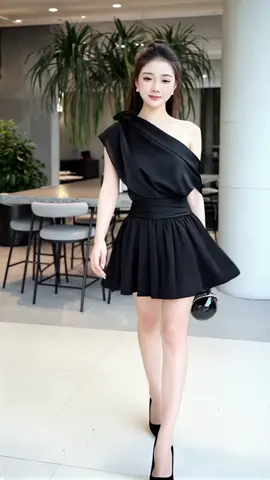 Mình không ngờ chiếc váy lệch vai này lại lên dáng đẹp vậy. Dáng váy cực kỳ tôn eo và chân, mặc đi tiệc hay cà phê đều sang xịn! #ngocmaistudio #vayleechvai #outfitduat #damdentu #styledaily #phongcachnu #tiktokthoitrang