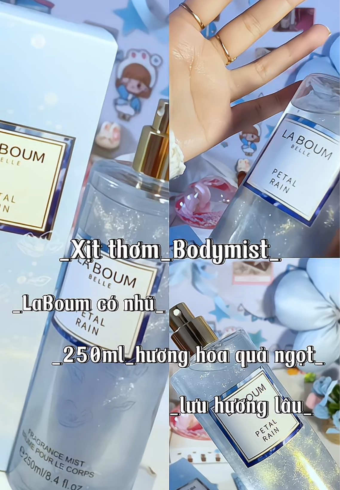 _Thơm lấmm ☁️_✨#xuhuong #xuhuongtiktok #pvy #unboxing #rewiew #bodymist #laboum #beauty #bodymistconhu #uocduoclenxuhuong 