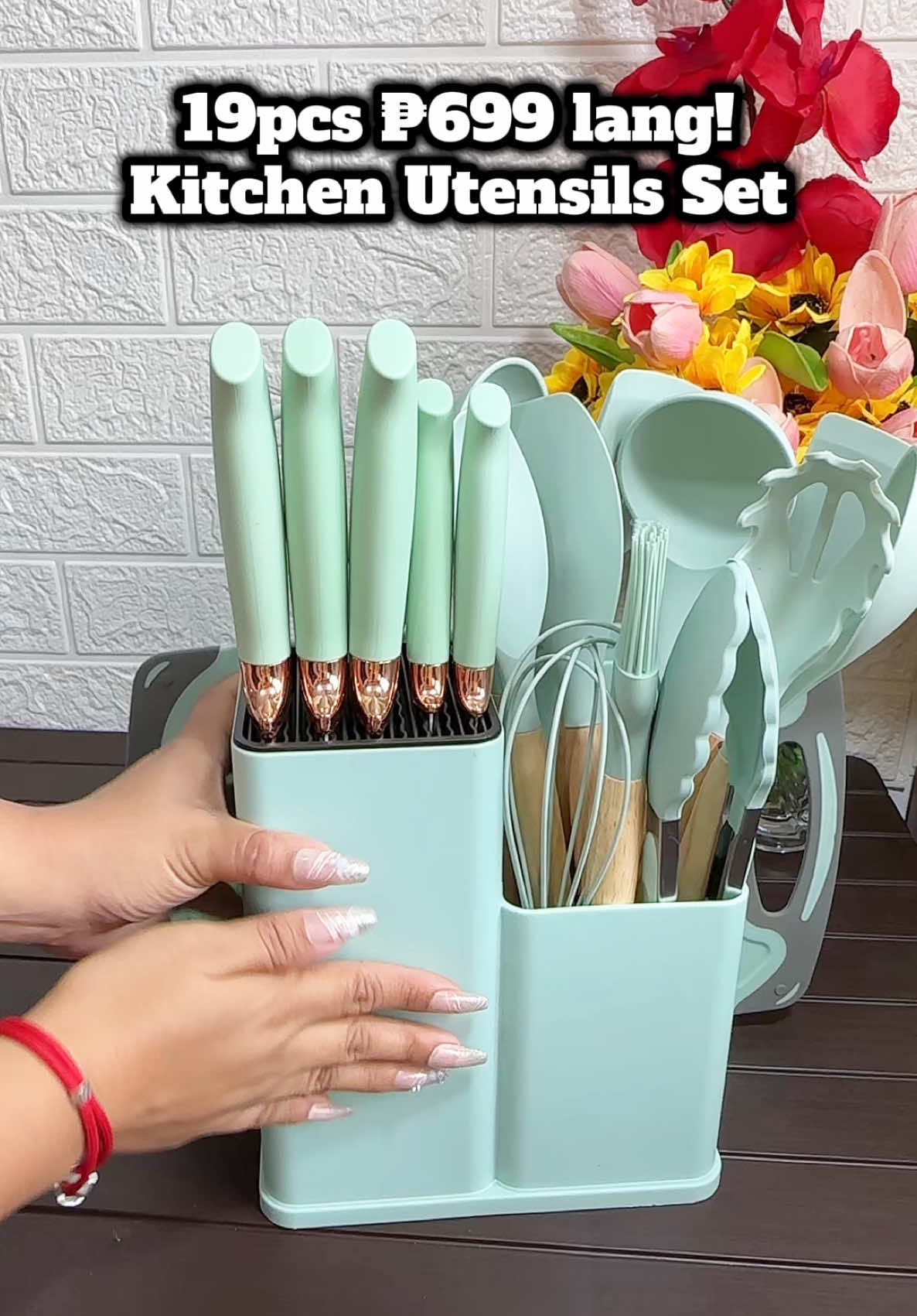 KIRA 19pcs ₱699 nalang! Kitchen Utensils Set Silicone Non stick  #utensils #siliconeutensilsset #kirautensils #19pcsutensilsset  #fyp #foryoupage #foryoupageofficiall #tiktokfinds 