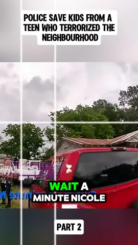 Police Save Kids From a Teen Who Terrorized the Neighbourhood#fyp #copsoftiktok #cops 