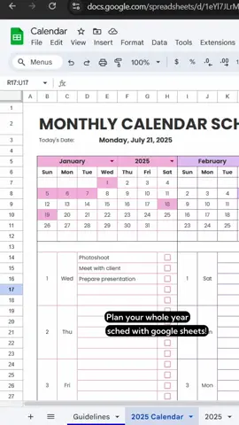 #calendar #DIY #digitalplanner #calendartemplate #googlesheets #spreadsheet #template #digitalproduct 