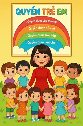 Quyền trẻ em khi các cô nhé siêu siêu dễ #nhépvuimỗingày❤️ #givewithallyourheart #gvmn 