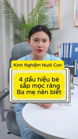 4 dấu hiệu bé sắp mọc răng – ba mẹ nhớ lưu ý nhé! 👶🦷 #chămsócbé #nuôidạycon