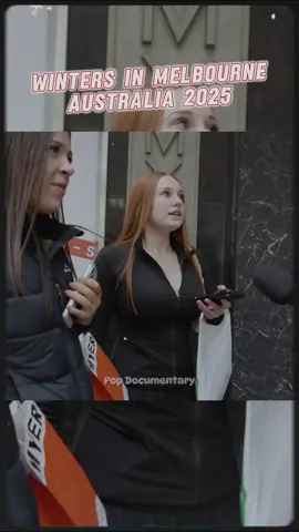#Winter in Melbourne. We spoke to Australians from different walks of life on #Melbourne streets #Australia to have a conversation about their experiences of winter life and if they have anything advice on improving it. #Australian #Aussie #Lifestyle #girls