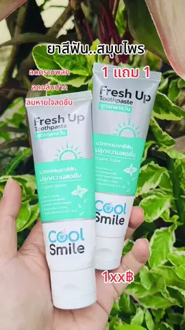 #ยาสีฟัน #ยาสีฟันลดกลิ่นปาก #ยาสีฟันสมุนไพร #ยาสีฟันคูลสไมล์ #ยาสีฟันcoolsmile #coolsmile #1แถม1 #ลดกลิ่นปาก #ลมหายใจหอมสดชื่น #freshup 