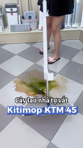 Cây lau nhà tự vắt bàn lau siêu khủng Kitimop KTM 45, trang bị bàn lau hợp kim nhôm, tích hợp thêm lưỡi gạt nước silicon 💦💦 #kitimop #caylaunha #caylaunha360 #caylaunhatuvat #caylaunha2in1 #caylaunhathongminh 