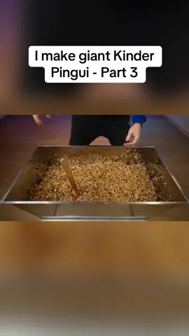 I make giant Kinder Pingui - Part 3 #cooking #made #giant #foods #kinder 