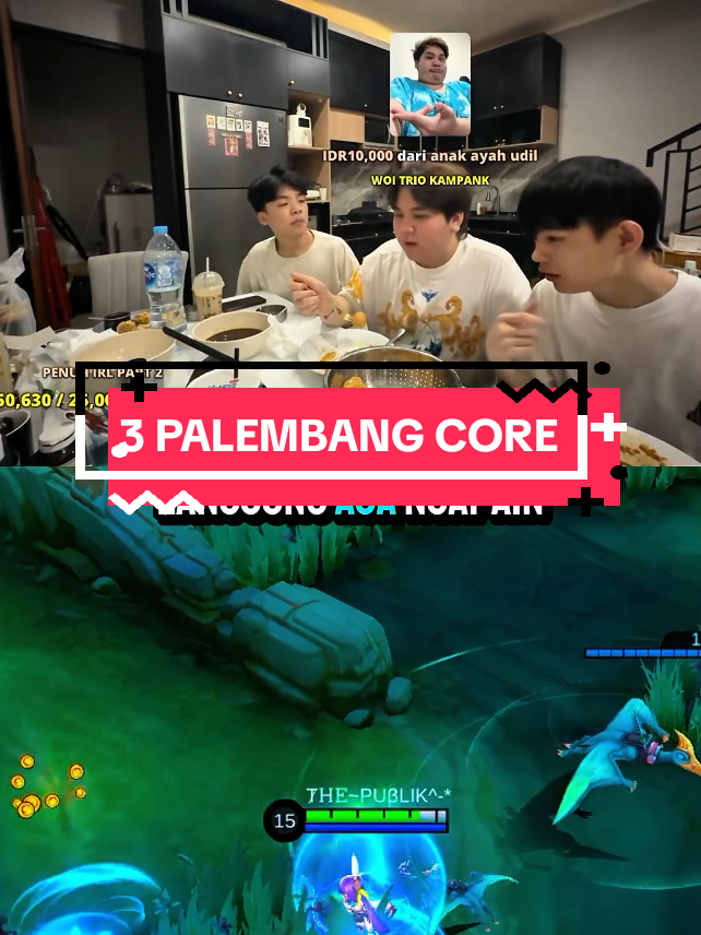 TRIO PALEMBANG CORE X WINN PEMIMPIN GANK🤣#LUKE#VAN#XWIN #MLBBALLSTAR #MLBBDinoPlanet #MLBBMysticMeow 