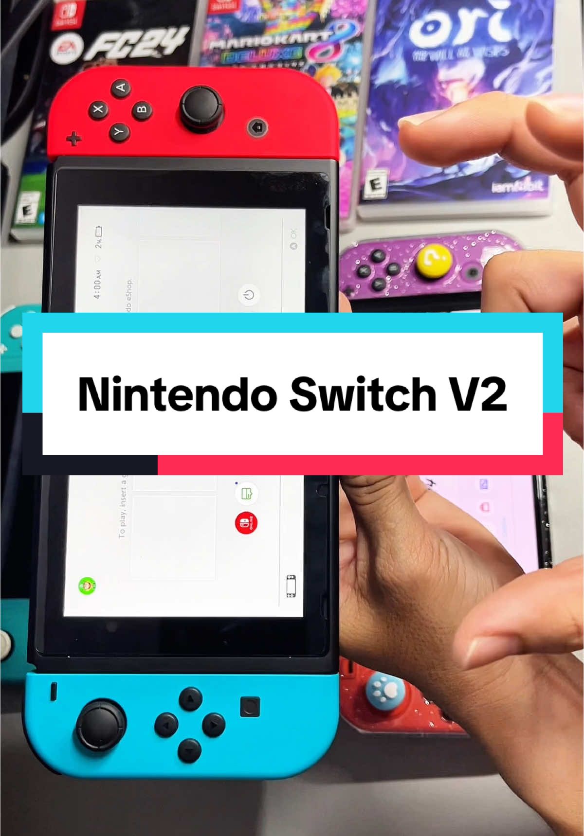 Nintendo Switch V2 Bản Nâng Cấp Của V1, Pin Trâu Hơn, Tản Nhiệt Tốt Hơn Và Giá Vô Cùng Hợp Lý #cuahang5c #maychoigamecamtay #maydientu #trochoi #nintendoswitch #nintendo 
