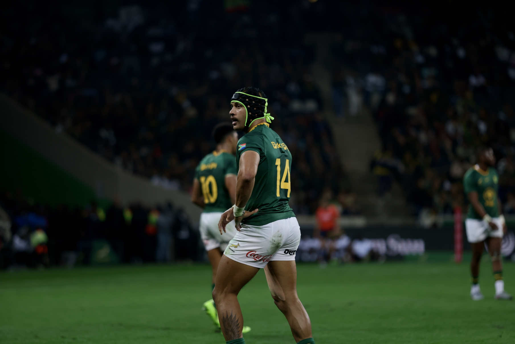 That Faf and Edwill link up 😮‍💨 #Springboks #forevergreenforevergold 