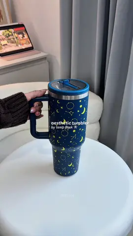 unboxing aesthetic tumbler 🩵✨ #tumbler #aesthetic #tumblerviral #tempflask #botolminum #unboxing 