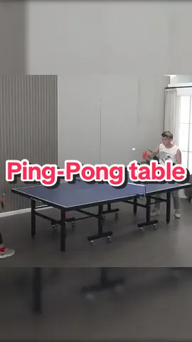 Foldable table tennis table, currently the last stock, if you like it, hurry to order.#TableTennis + #HomeGym + #IndoorSports + #SmartFurniture #PingPongFun #FoldingTabl